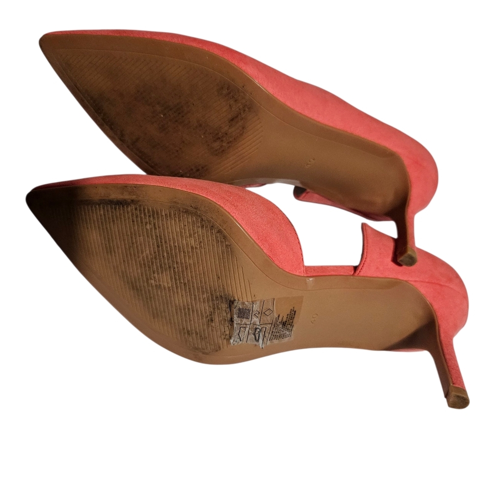 Coral Kitten Heels - Picture 4 of 4